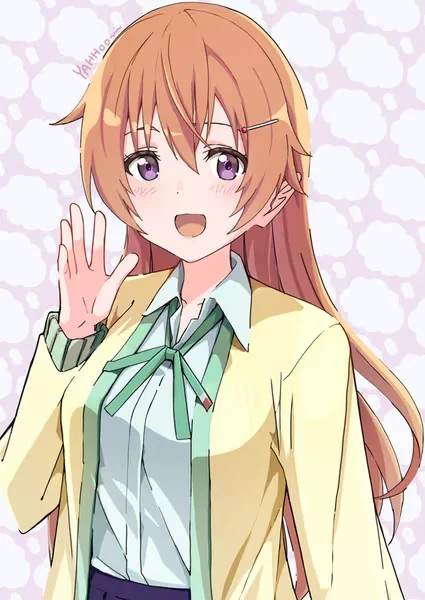 AI generated anime JK school girl character, Pure JK, soft natural school uniform styling, shy polite expression, vertical portrait