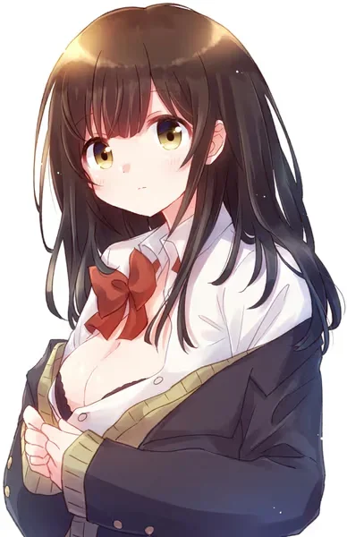 AI generated anime JK school girl character, Realistic JK, natural campus-inspired school girl styling, grounded portrait mood, vertical portrait